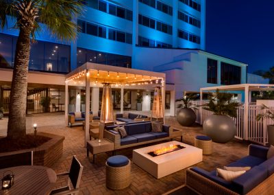 exterior canopy and firepit